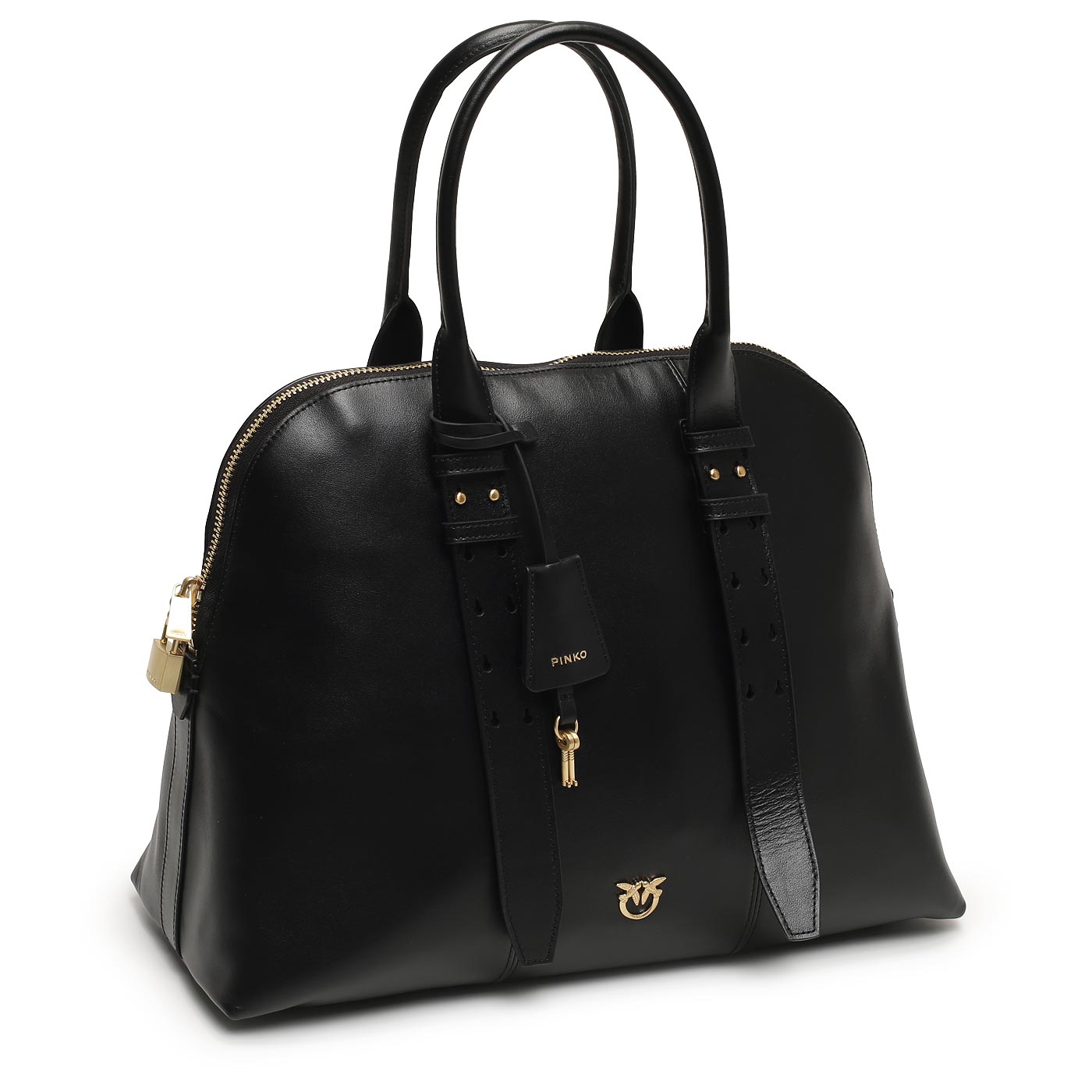 Кожаная сумка Pinko Bowling bag