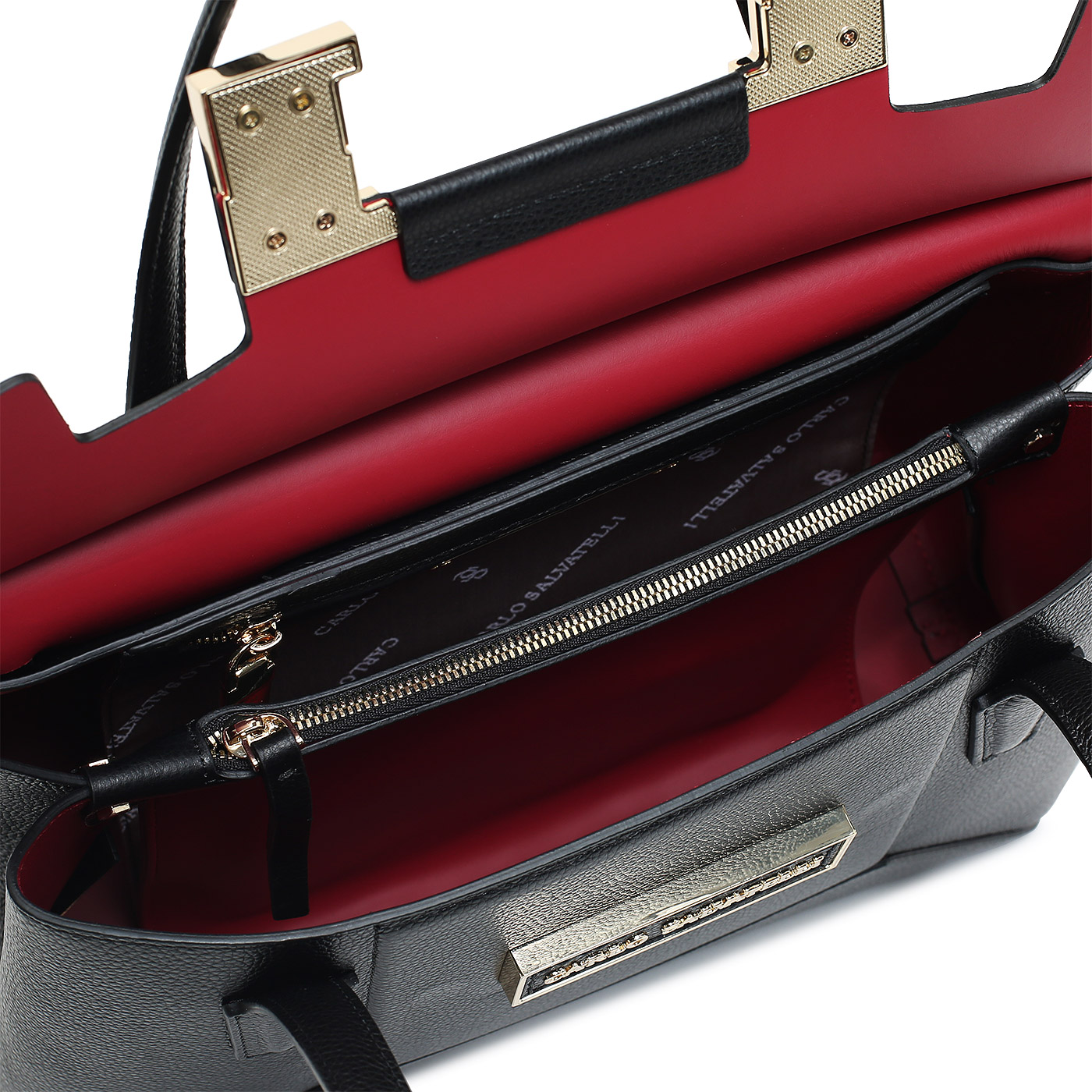 Кожаная сумка Carlo Salvatelli Marta gemma