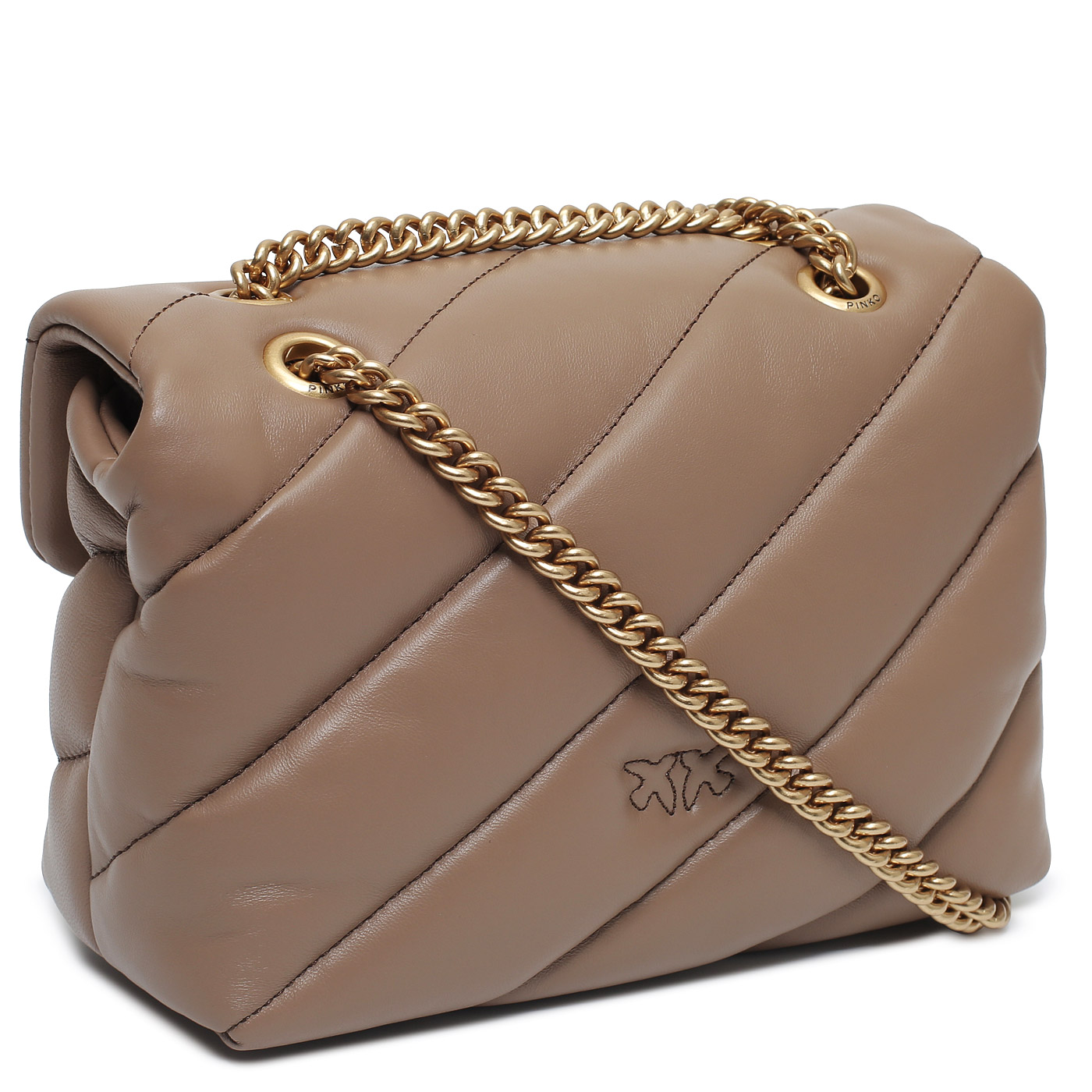 Сумка через плечо с цепочкой Pinko Love Puff
