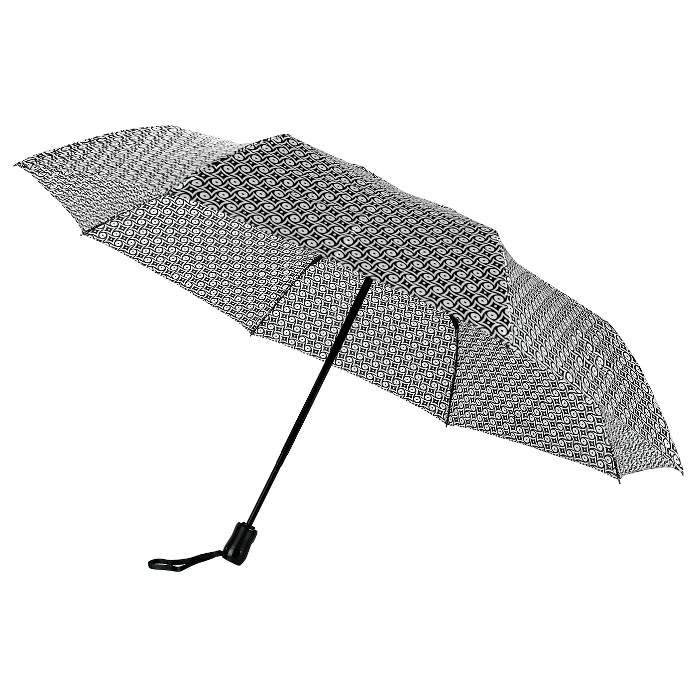 Женский зонт с черно-белым узором Doppler Dual