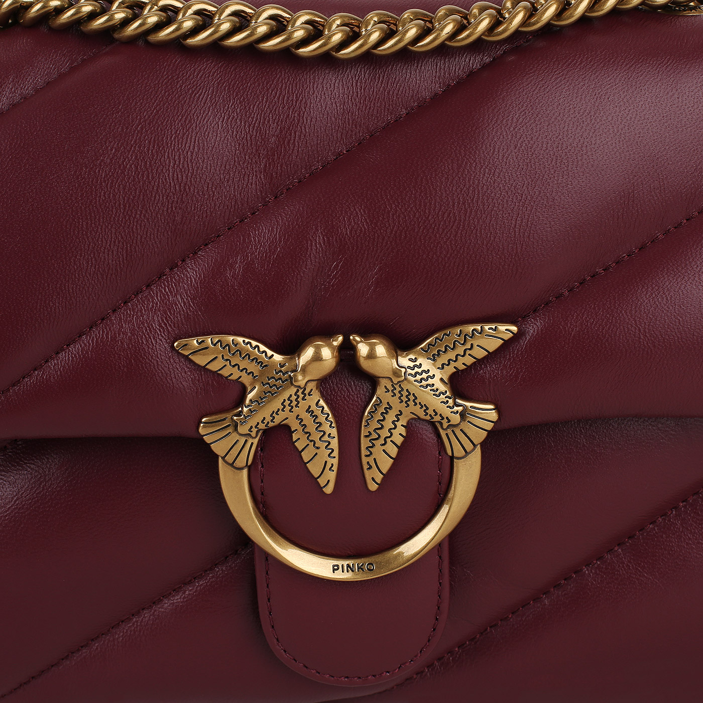 Сумка через плечо с цепочкой Pinko Love Puff