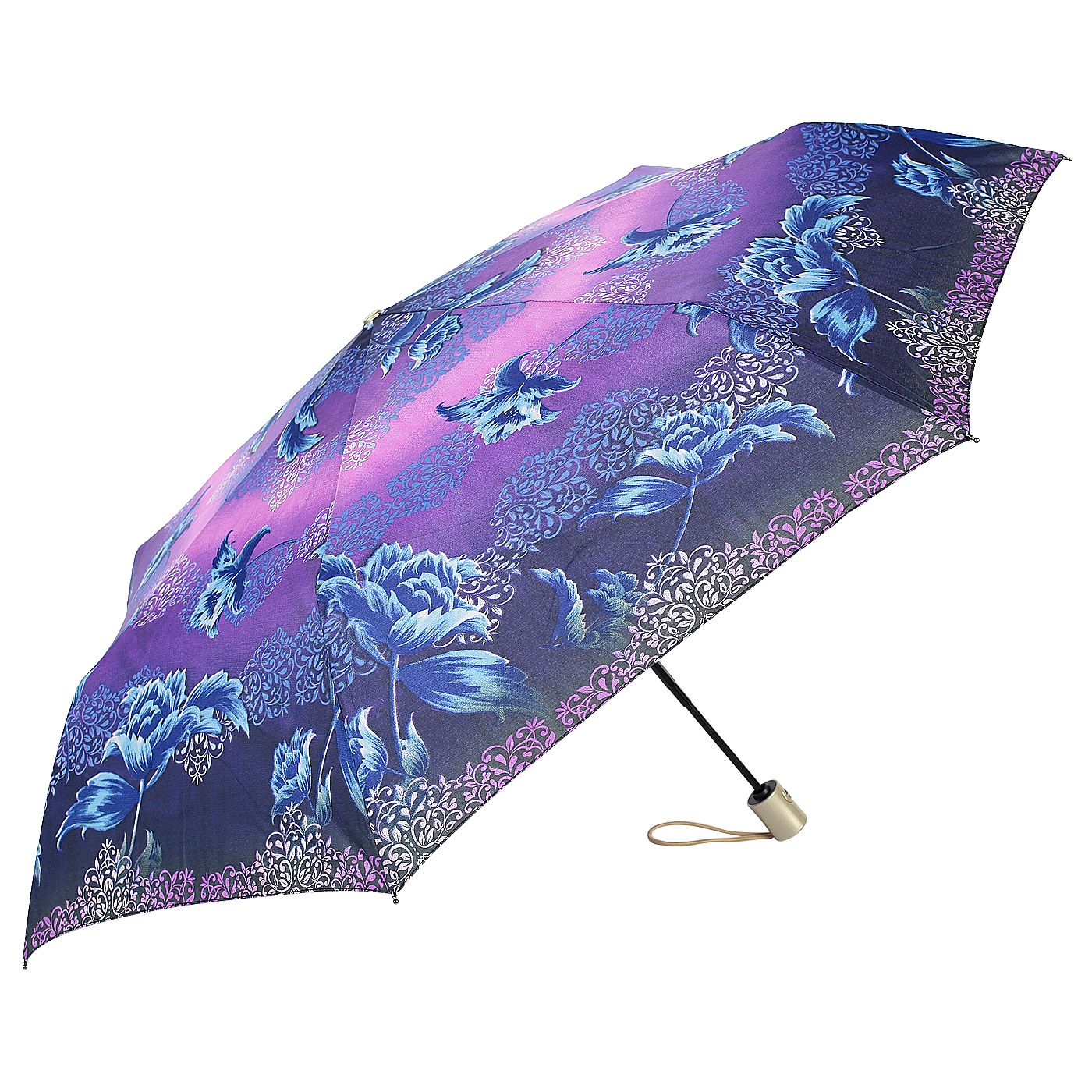 Raindrops Складной зонт с цветочным узором