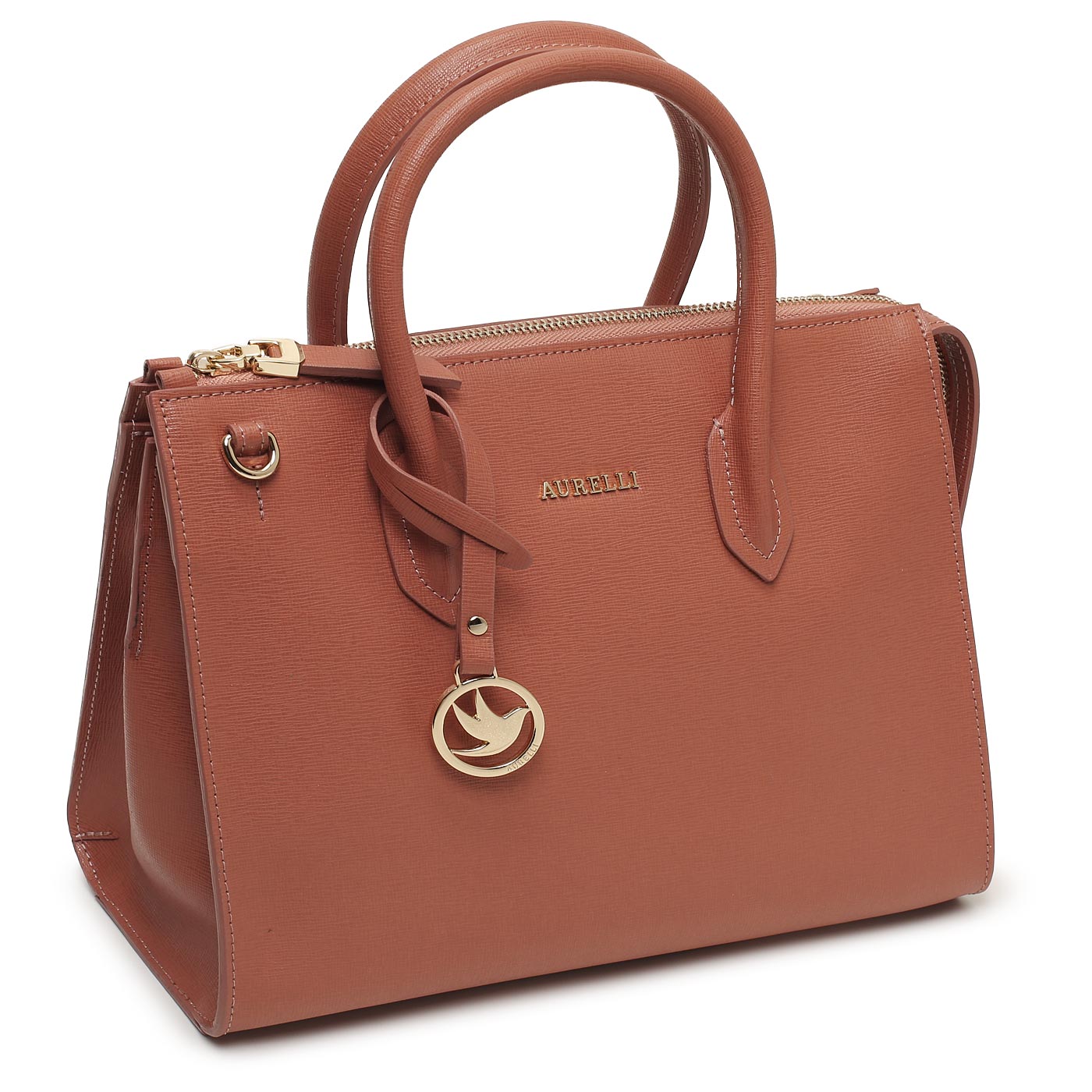 Кожаная сумка Aurelli Saffiano