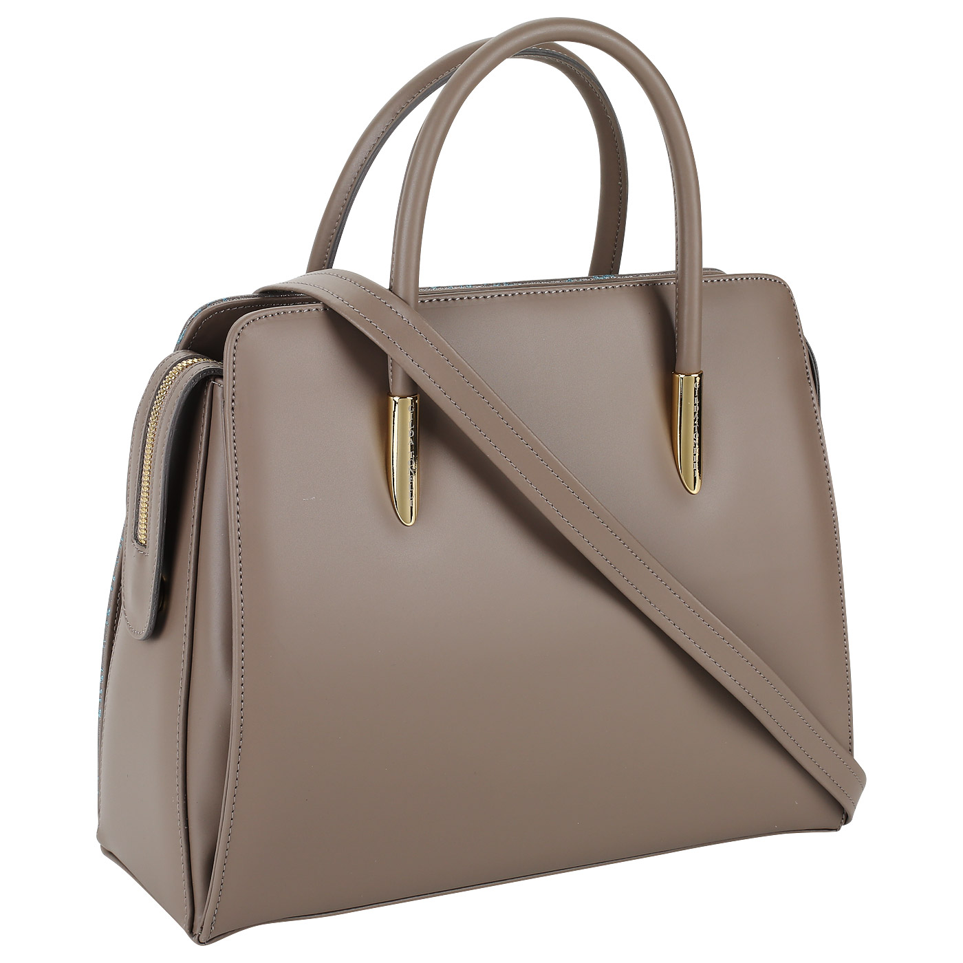 Женская классическая сумка из комбинированной кожи Gilda Tonelli Lizz Day Tundra