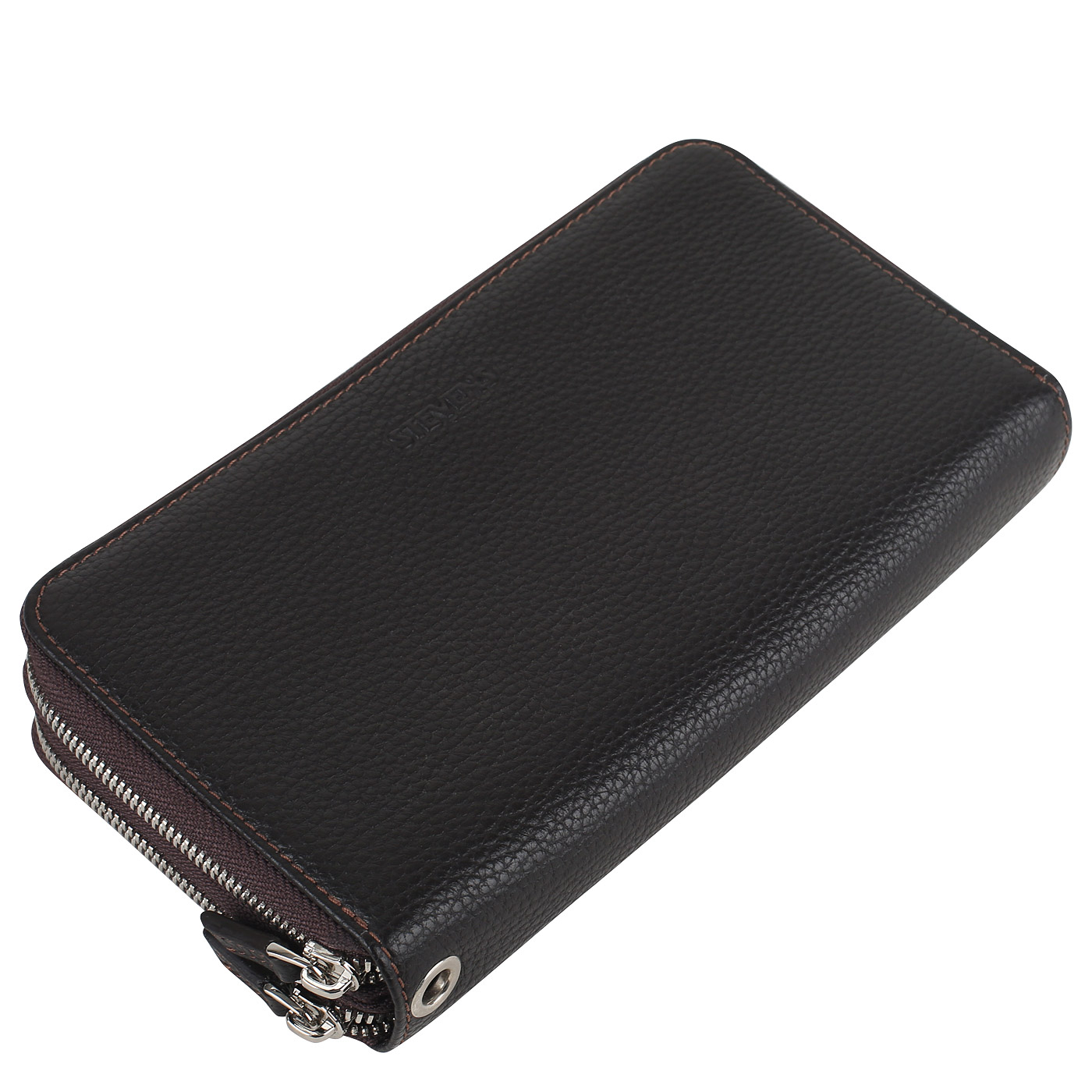 Кожаный клатч с ремешком на запястье Stevens 