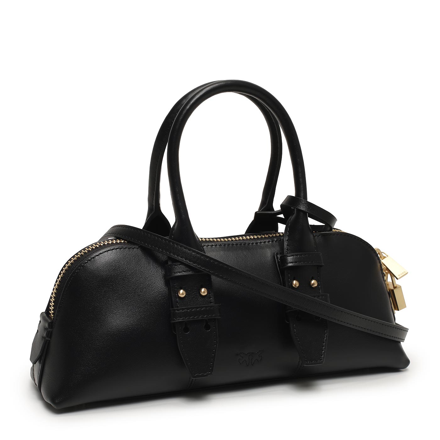 Кожаная сумка Pinko Bowling bag