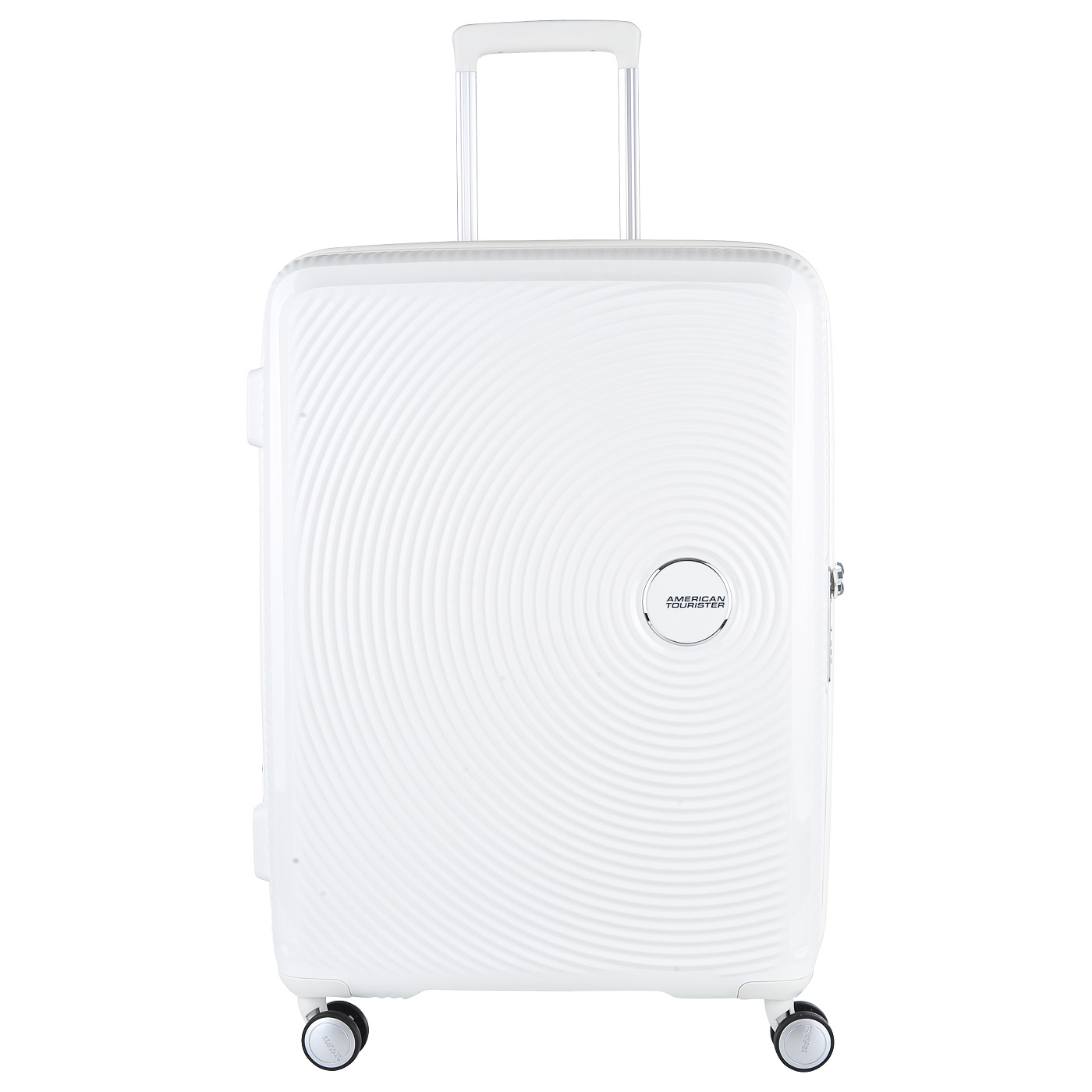 Белый чемодан с увеличением объема American Tourister Curio