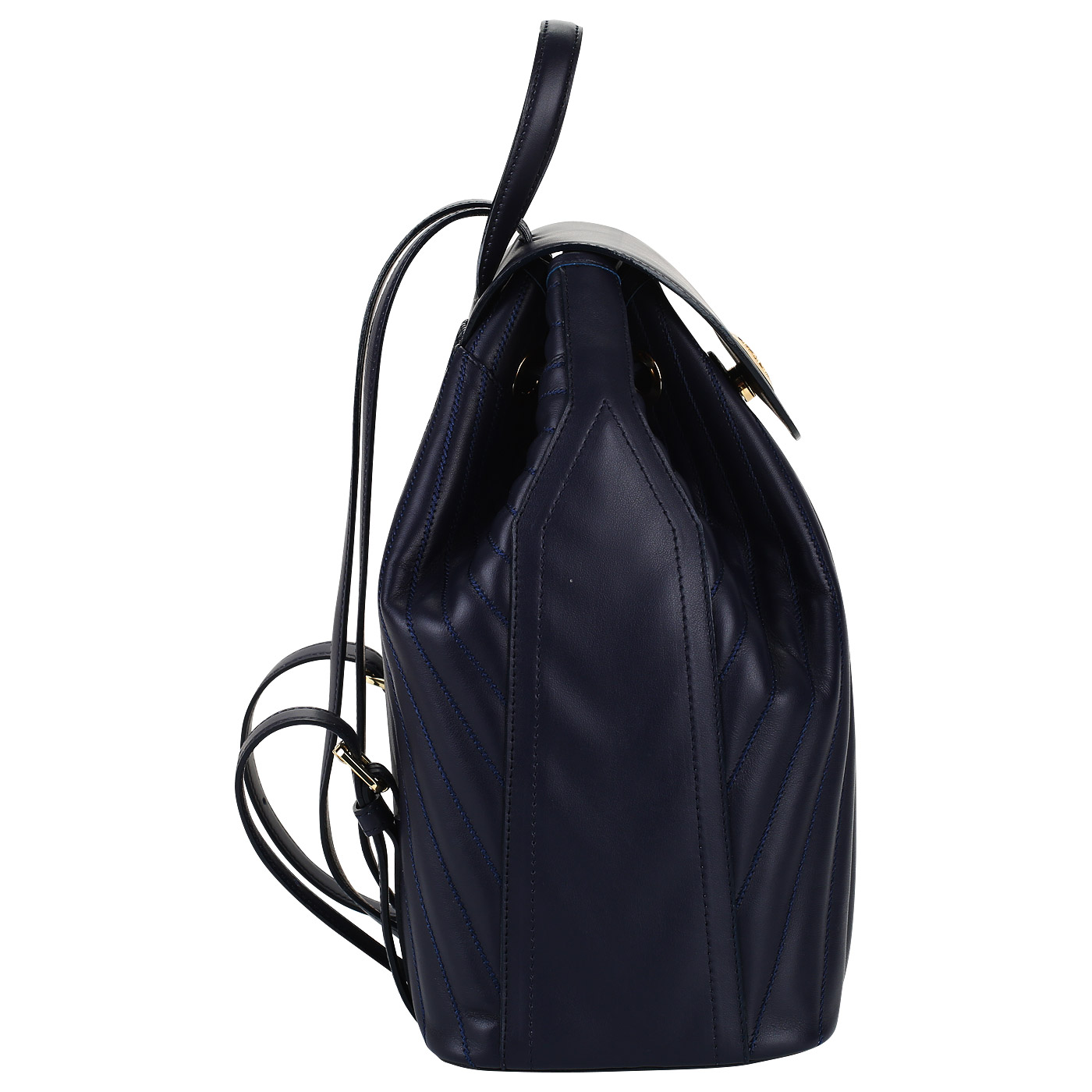 Женский кожаный рюкзак на кнопке Valentino Orlandi La Cristina