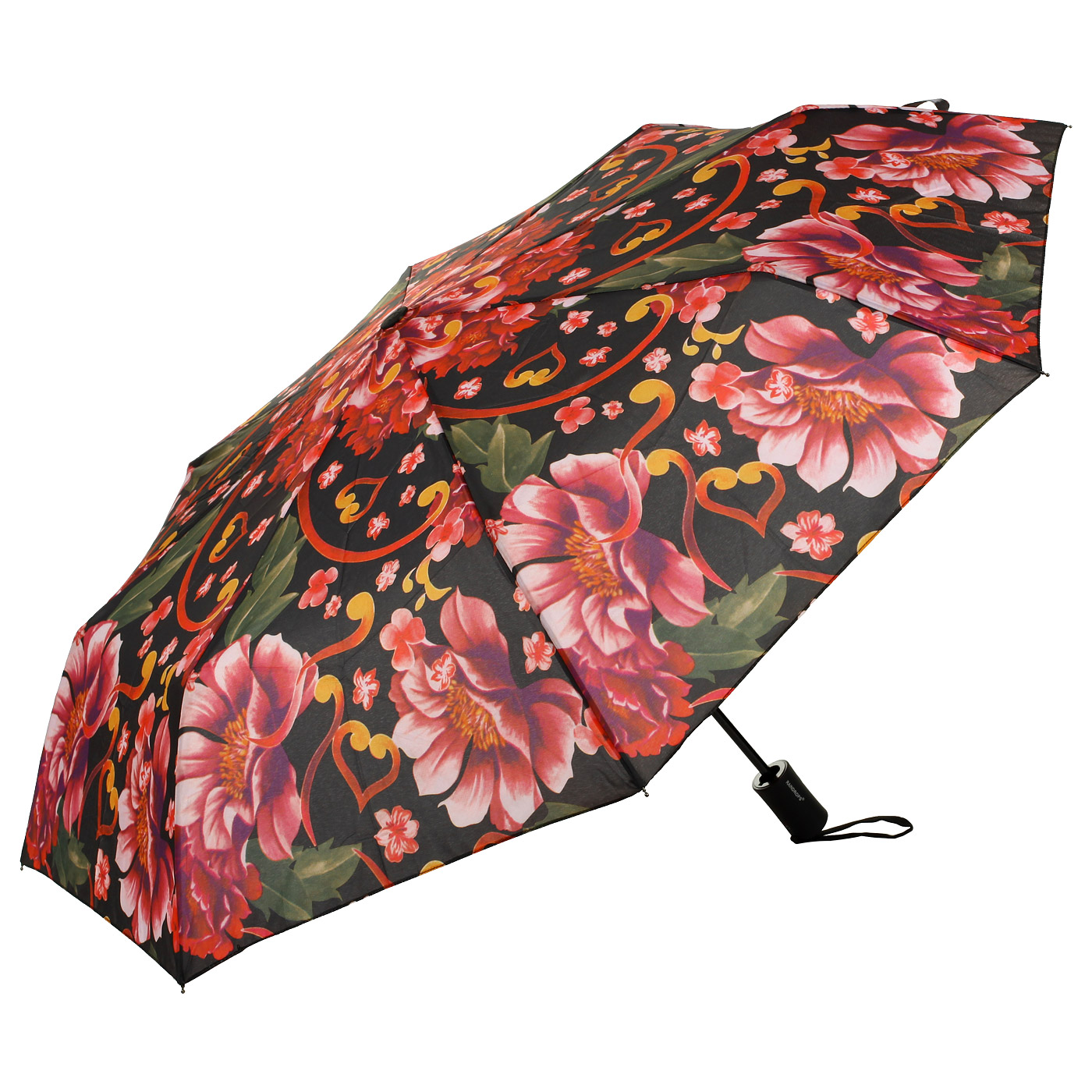 Raindrops Складной зонт с цветочным принтом