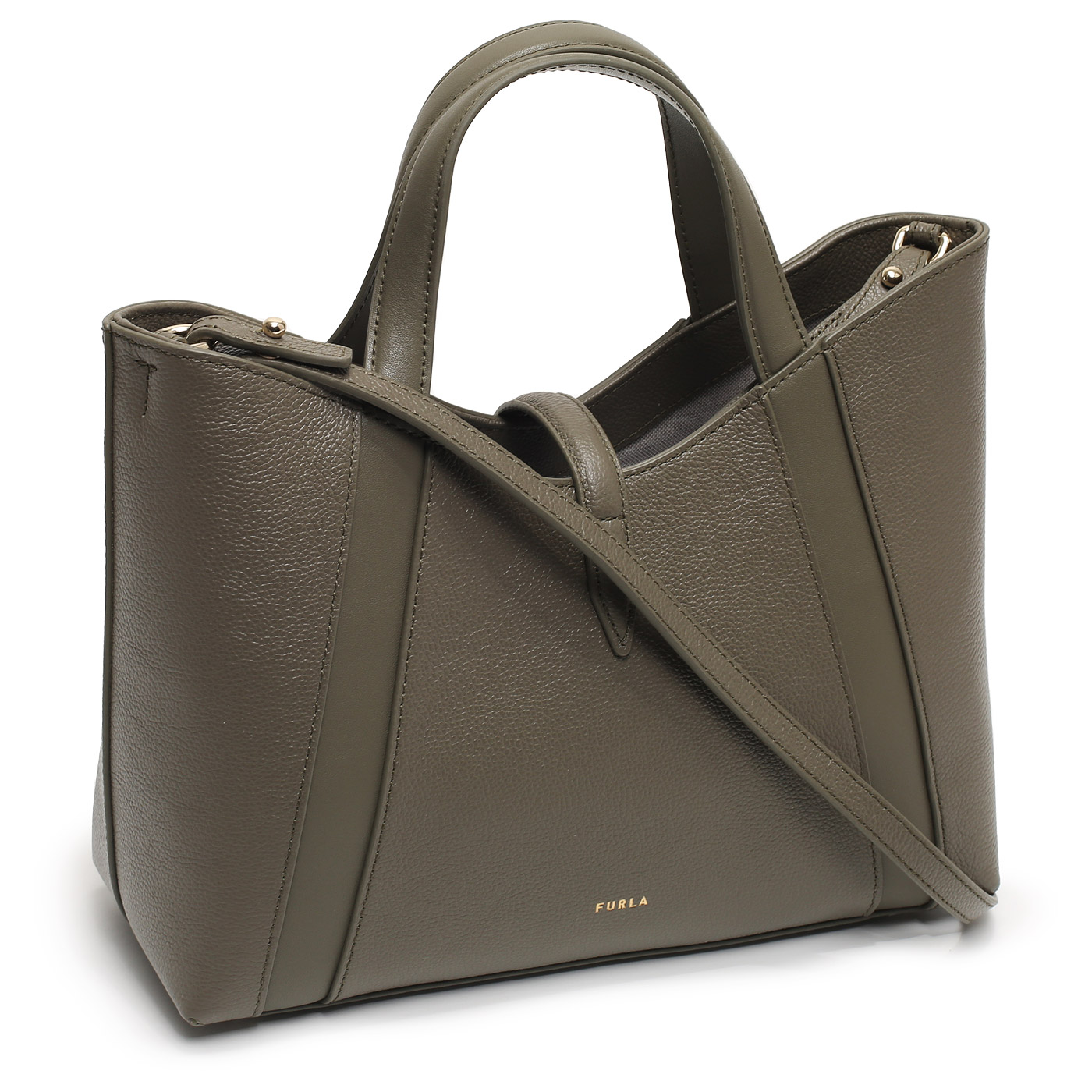 Кожаная сумка Furla Goccia