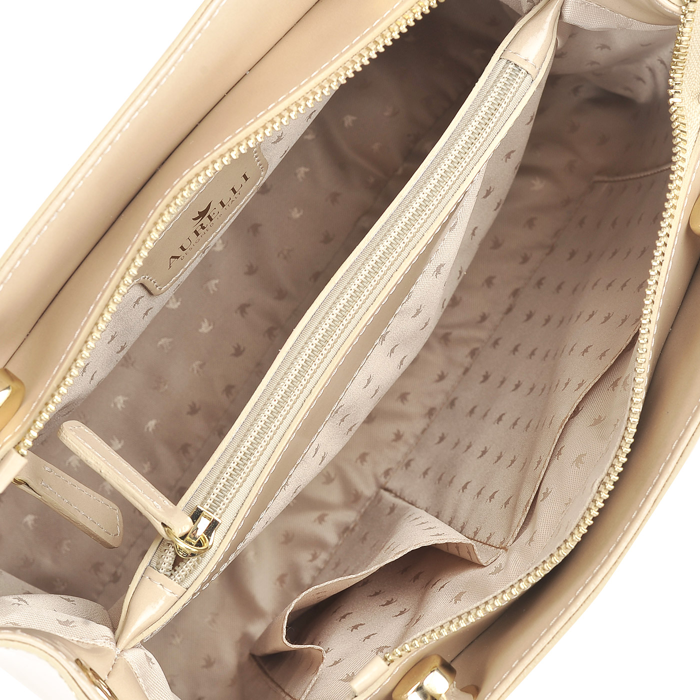 Дамская сумка из натуральной глянцевой кожи Aurelli 