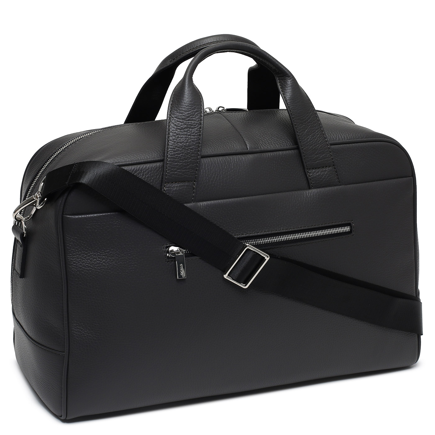 Кожаная дорожная сумка с плечевым ремнем Stevens 