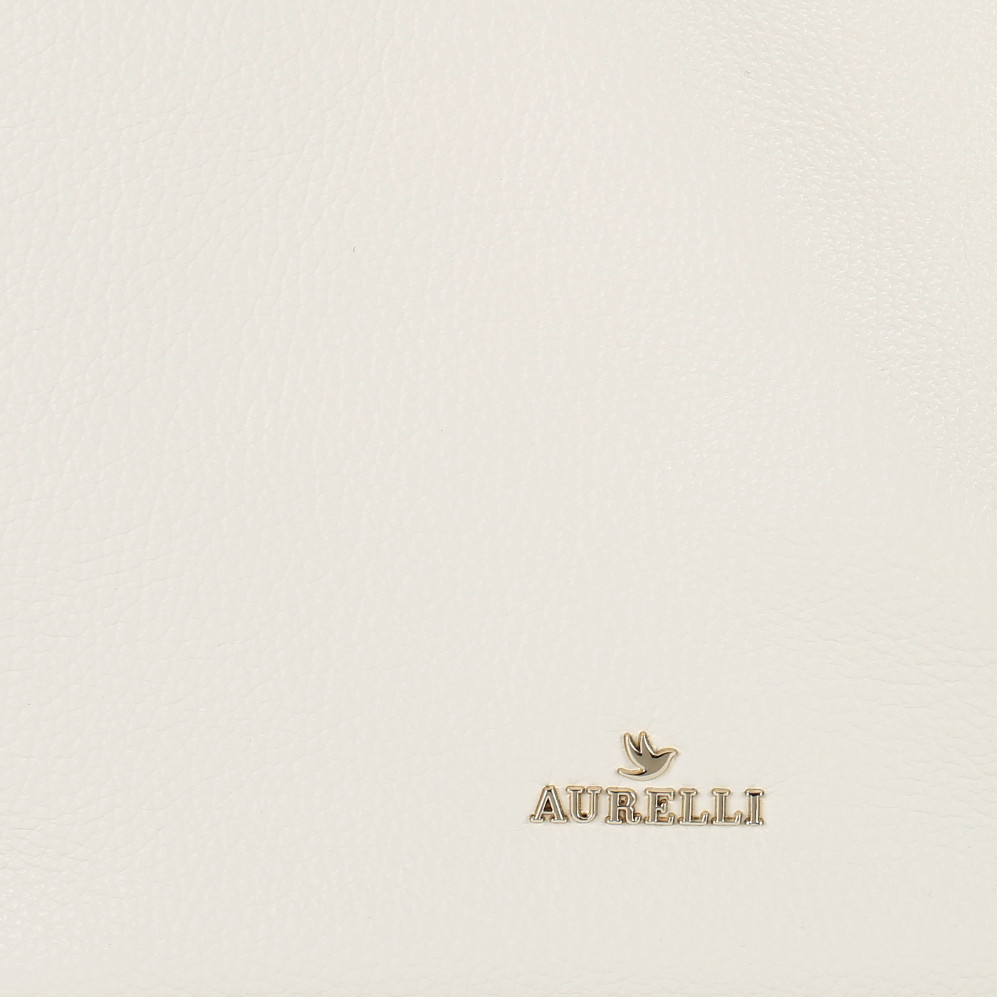 Кремовая кожаная сумка Aurelli 