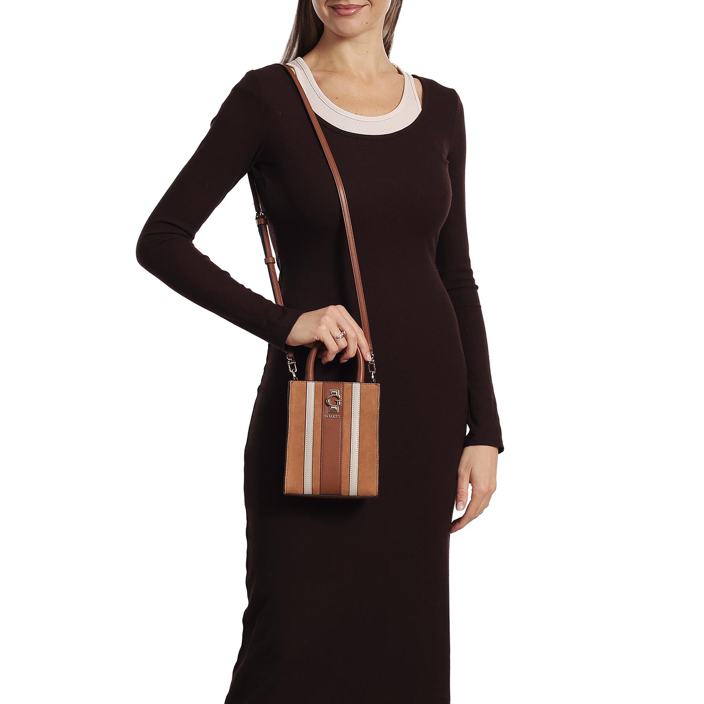 Кожаная сумка Guess Erenia