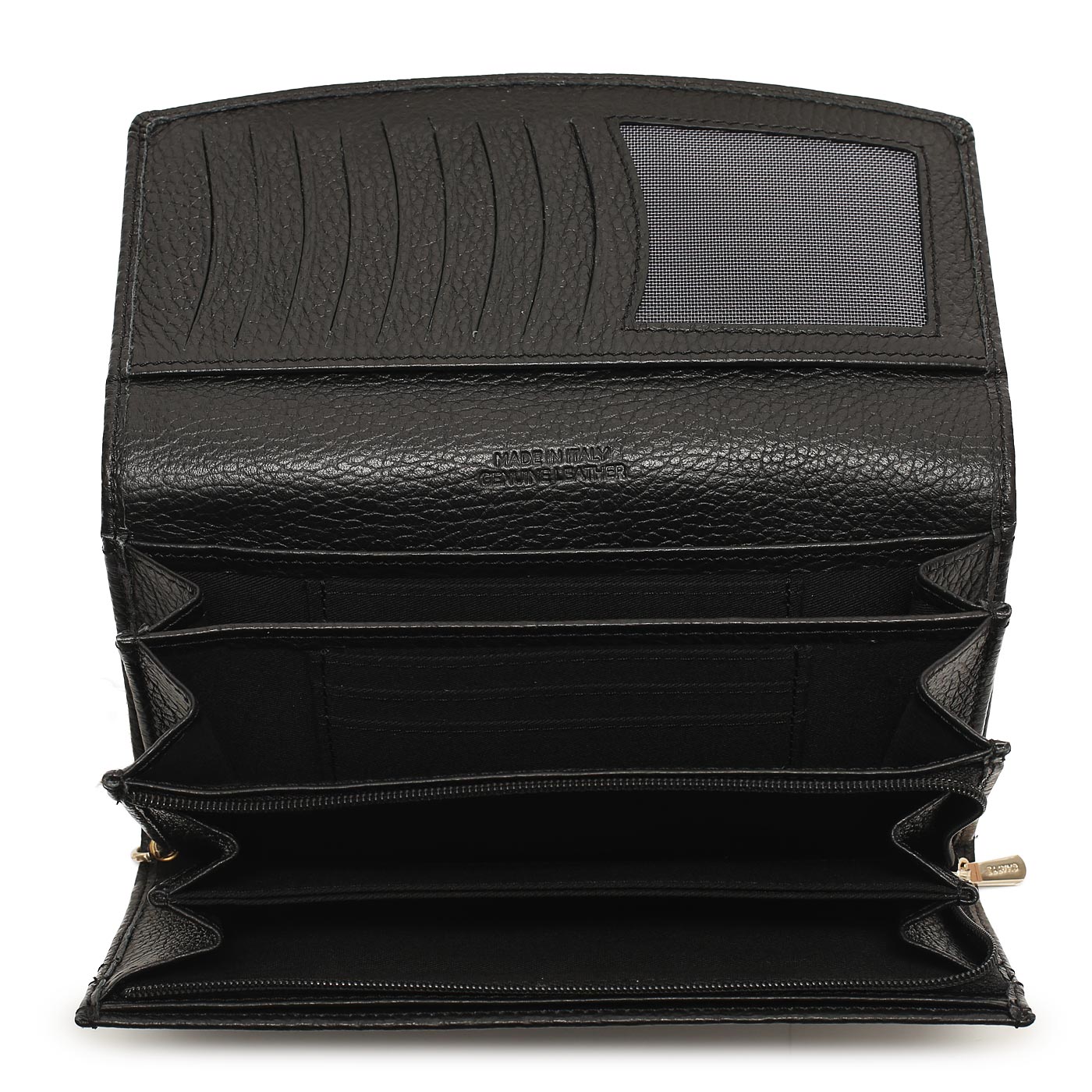 Женское кожаное портмоне с откидным клапаном Chatte Amelie