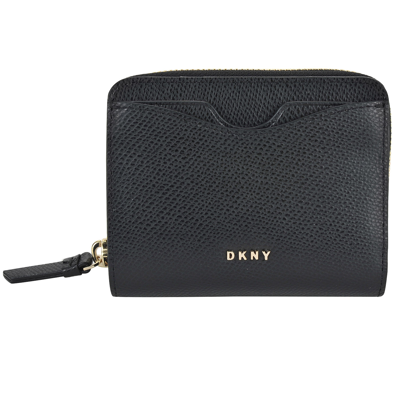DKNY Компактное женское портмоне из зернистой матовой кожи