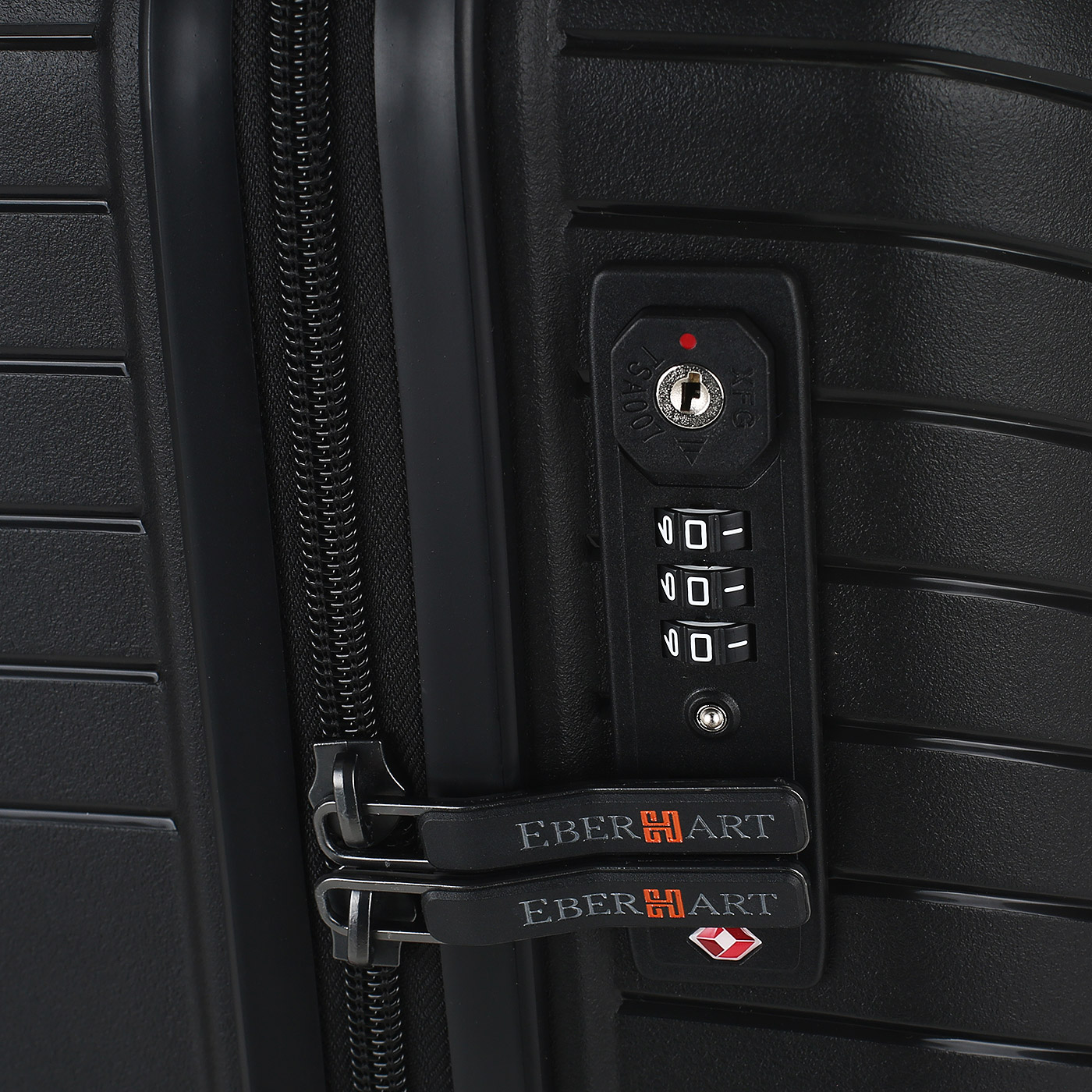 Чемодан для ручной клади из полипропилена с кодовым замком Eberhart Allure