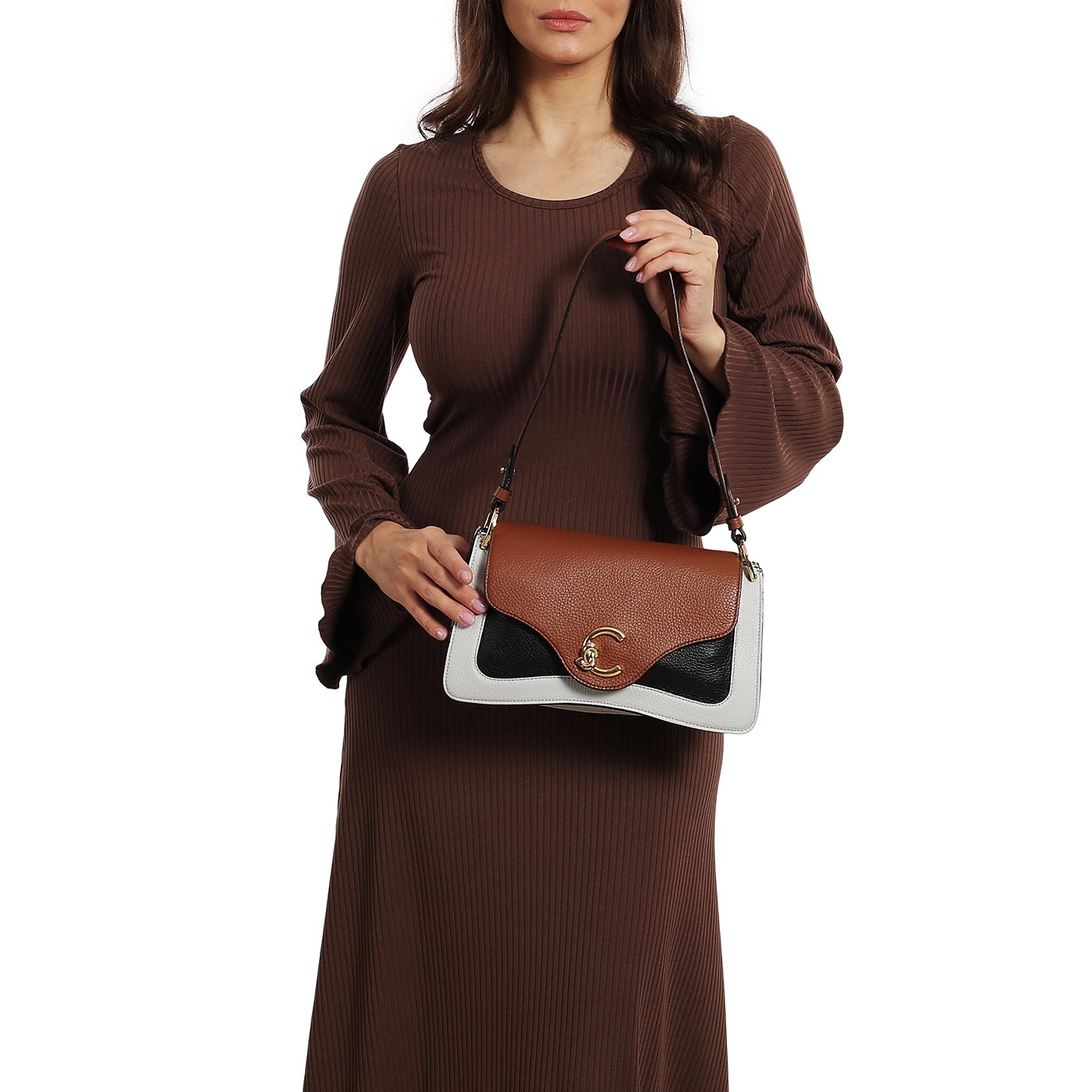 Кожаная сумка Coccinelle Coccinelle C-me Tricolor