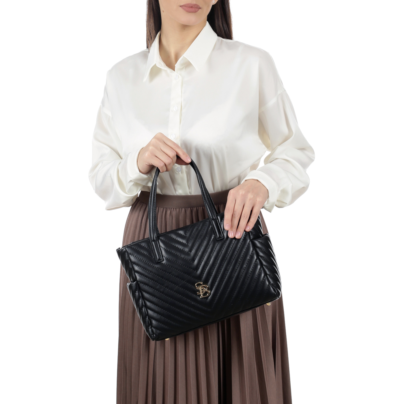 Кожаная сумка Sara Burglar Giola Trapunto