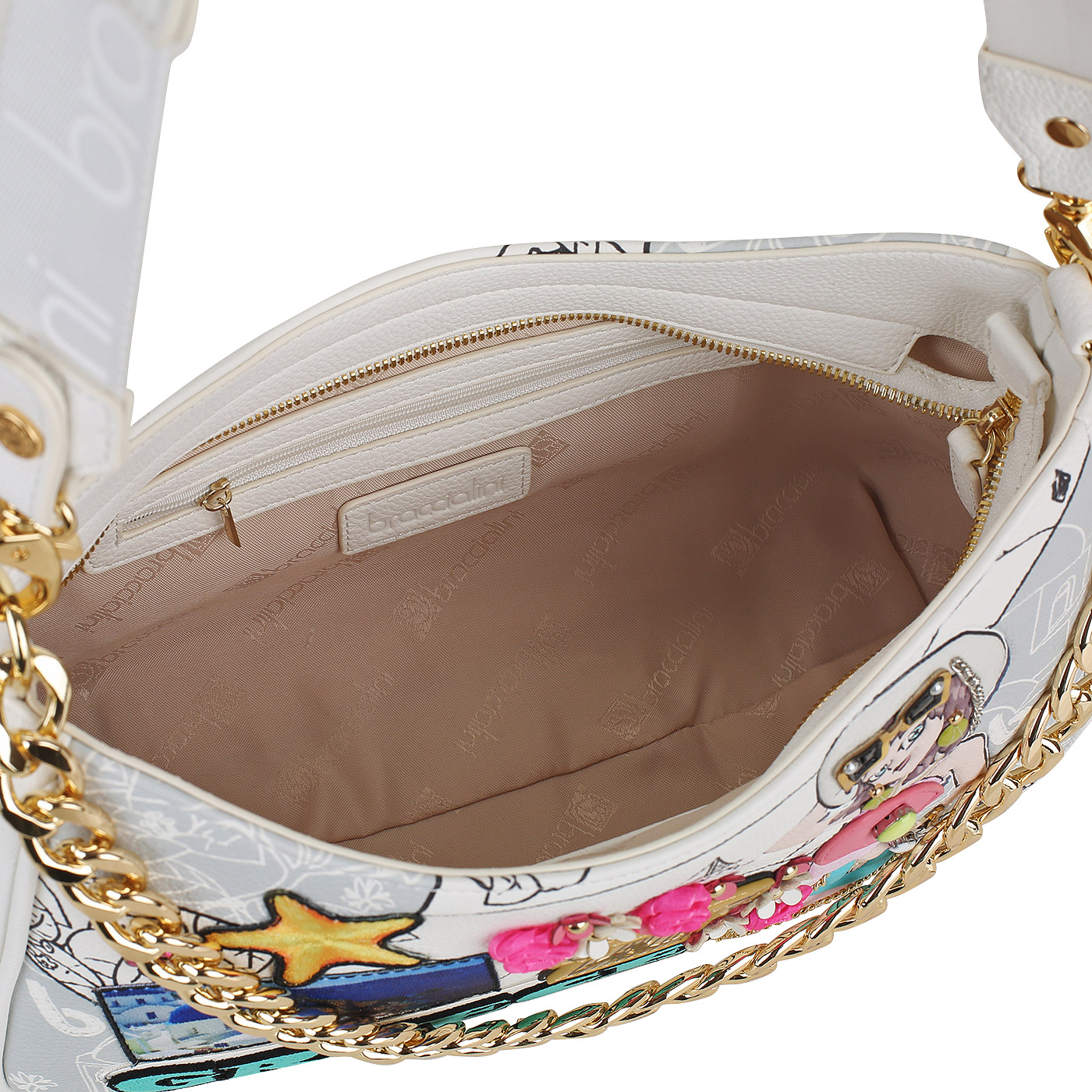 Сумка через плечо Braccialini Cartoline