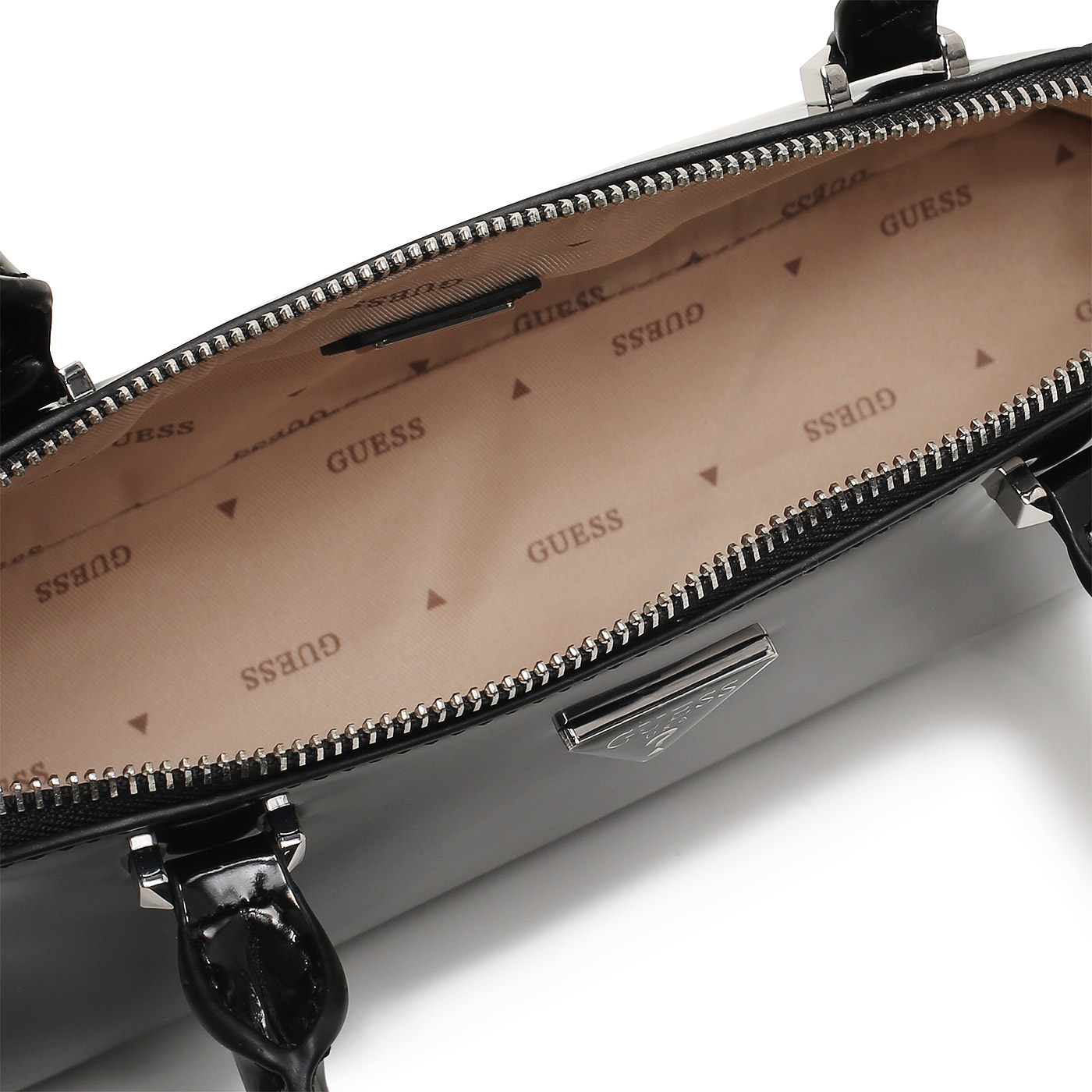 Лакированная сумка с длинными ручками Guess Arnela