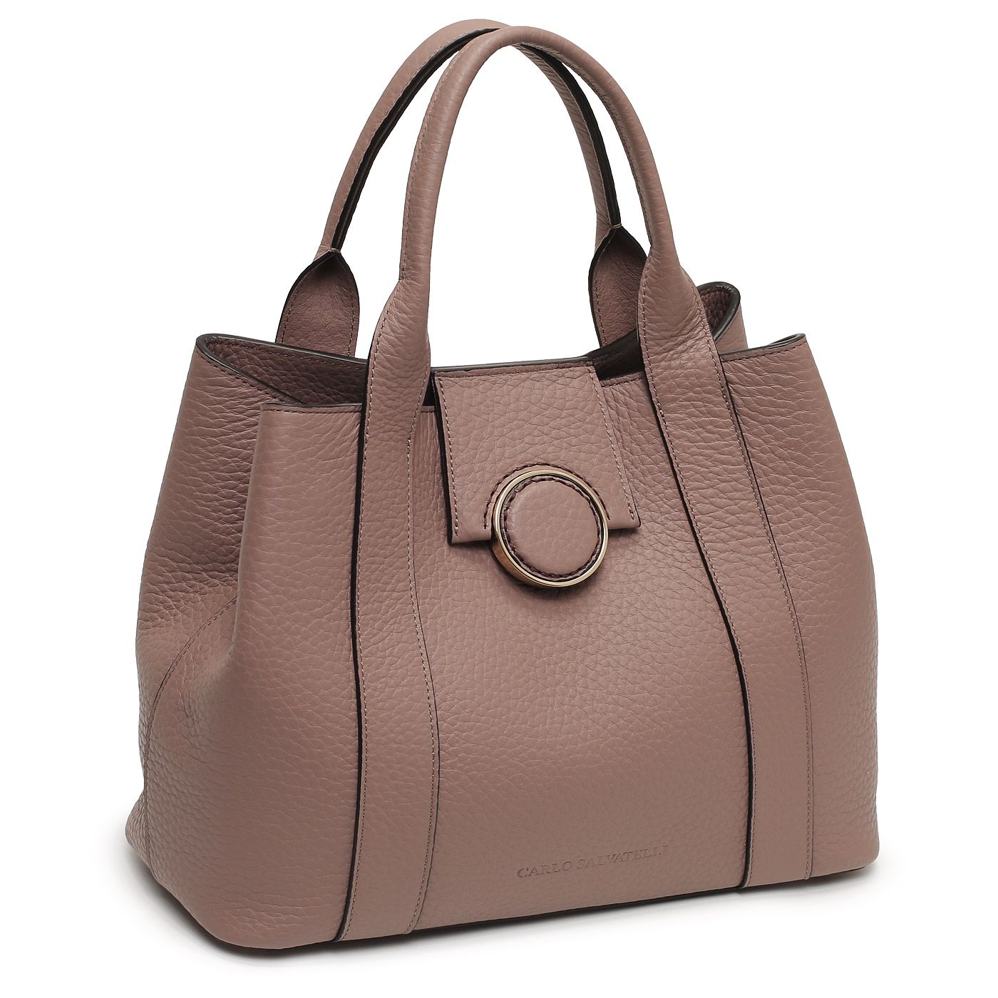 Кожаная сумка Carlo Salvatelli Double