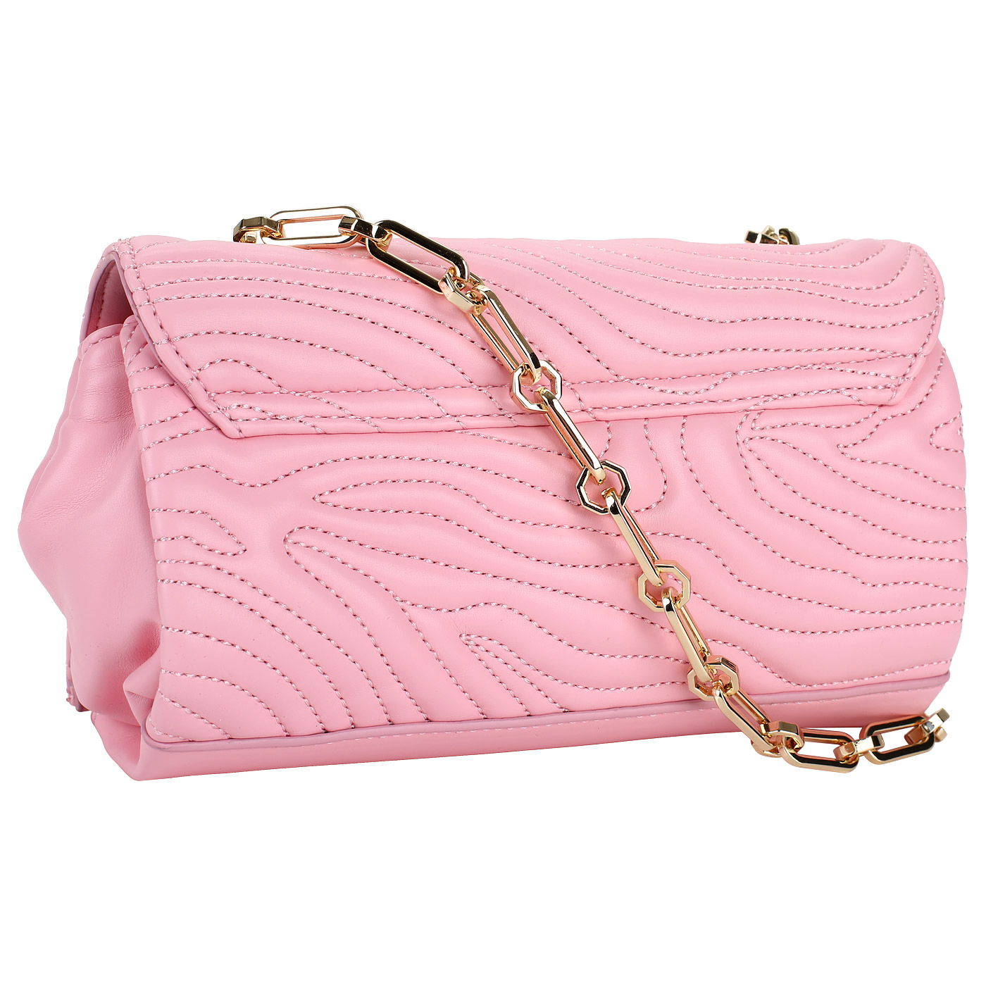 Розовая сумочка с откидным клапаном Cavalli Class Alizee