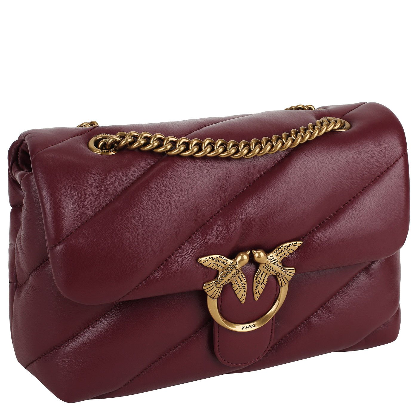 Сумка через плечо с цепочкой Pinko Love Puff