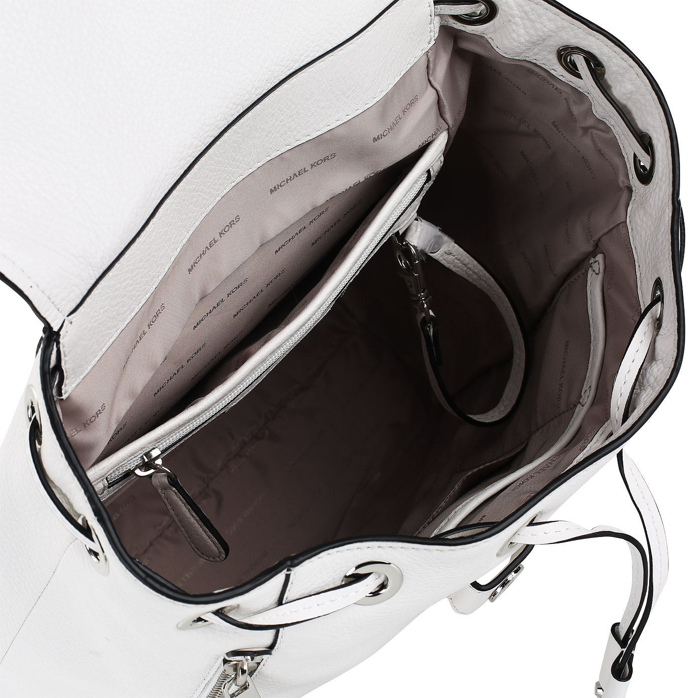 Вместительный женский рюкзак из кожи Michael Kors Evie