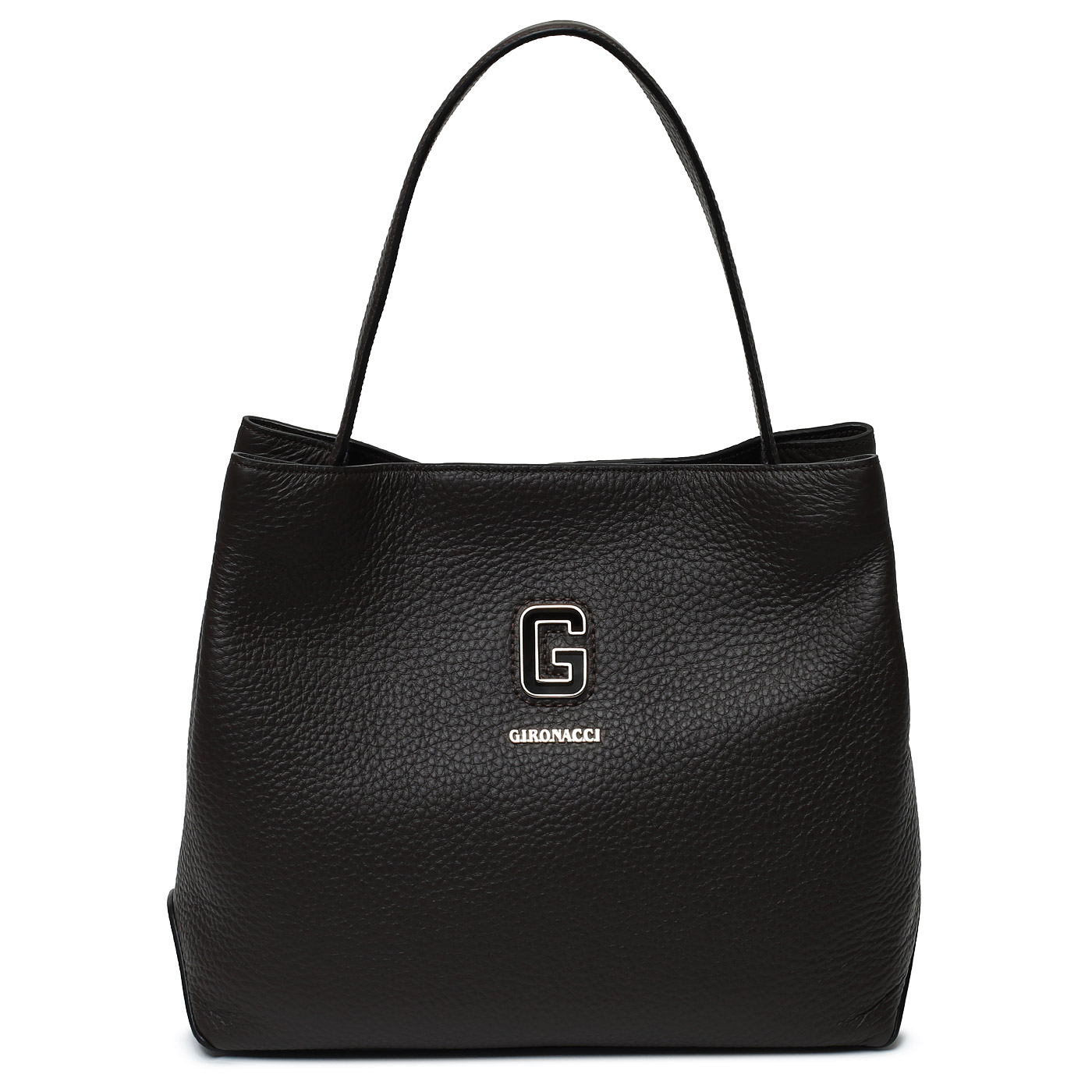 Gironacci Кожаная сумка с косметичкой