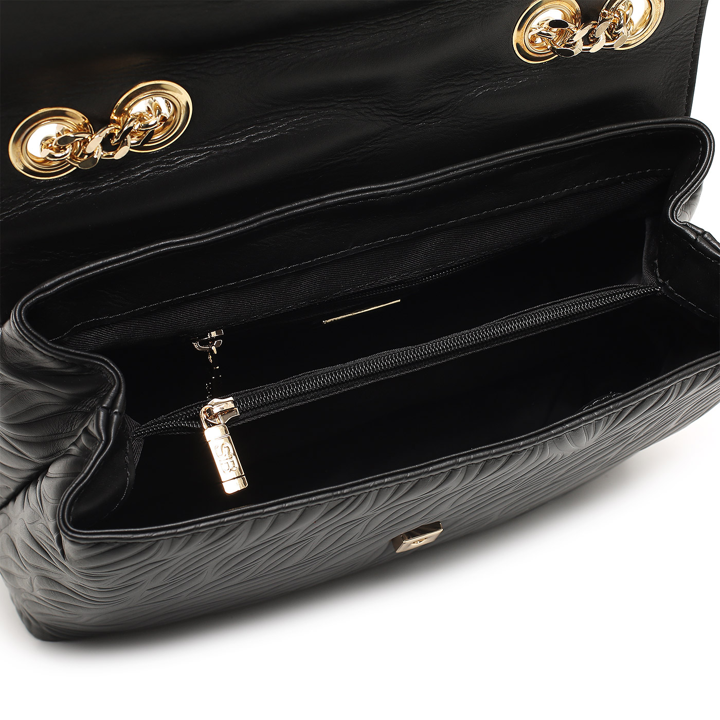 Кожаная сумка с цепочкой Sara Burglar Kate Leaf