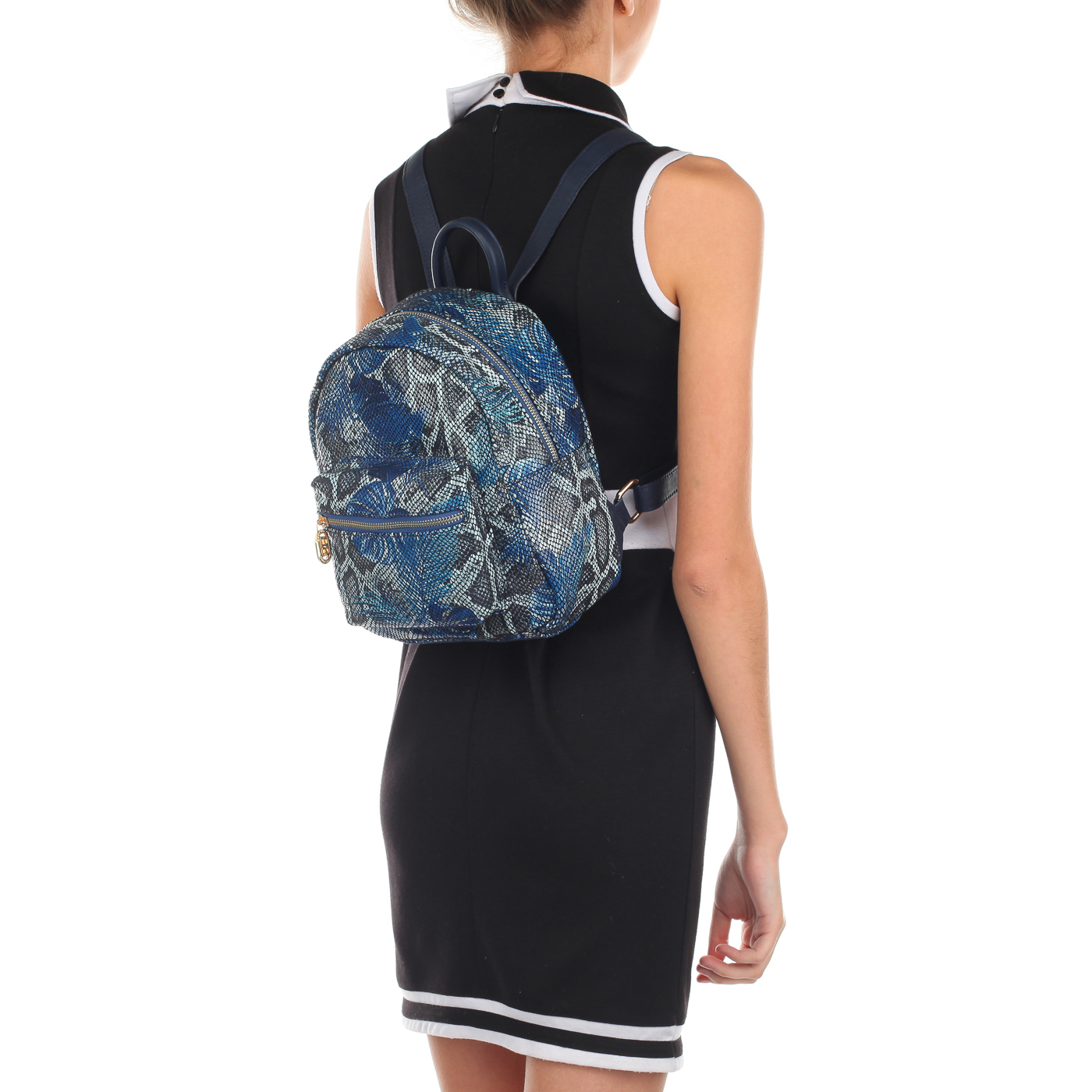 Аккуратный женский рюкзак из натуральной кожи Sara Burglar Ariel tropic