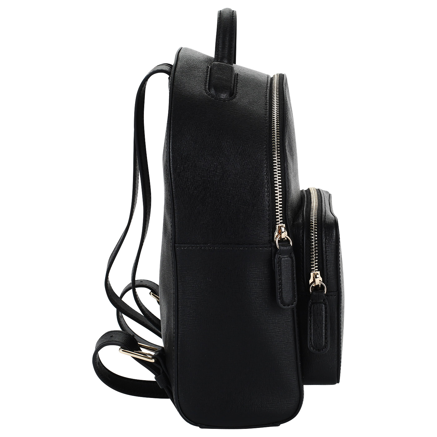 Черный женский рюкзак из сафьяна Coccinelle Yamilet