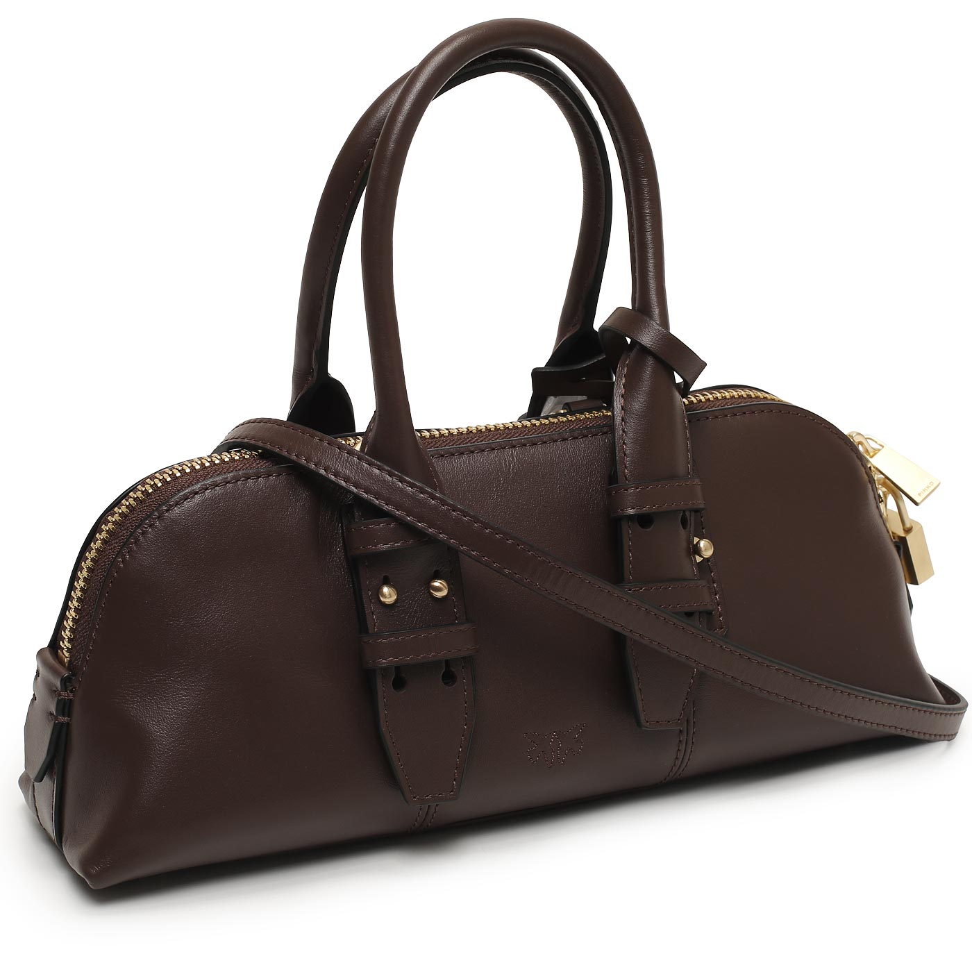 Кожаная сумка Pinko Bowling bag