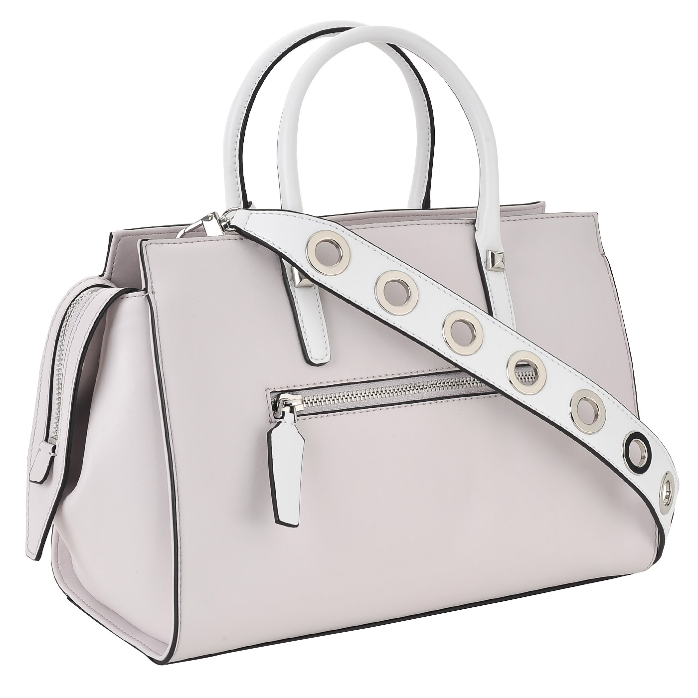 Вместительная женская сумка светло-розового цвета Guess Loree