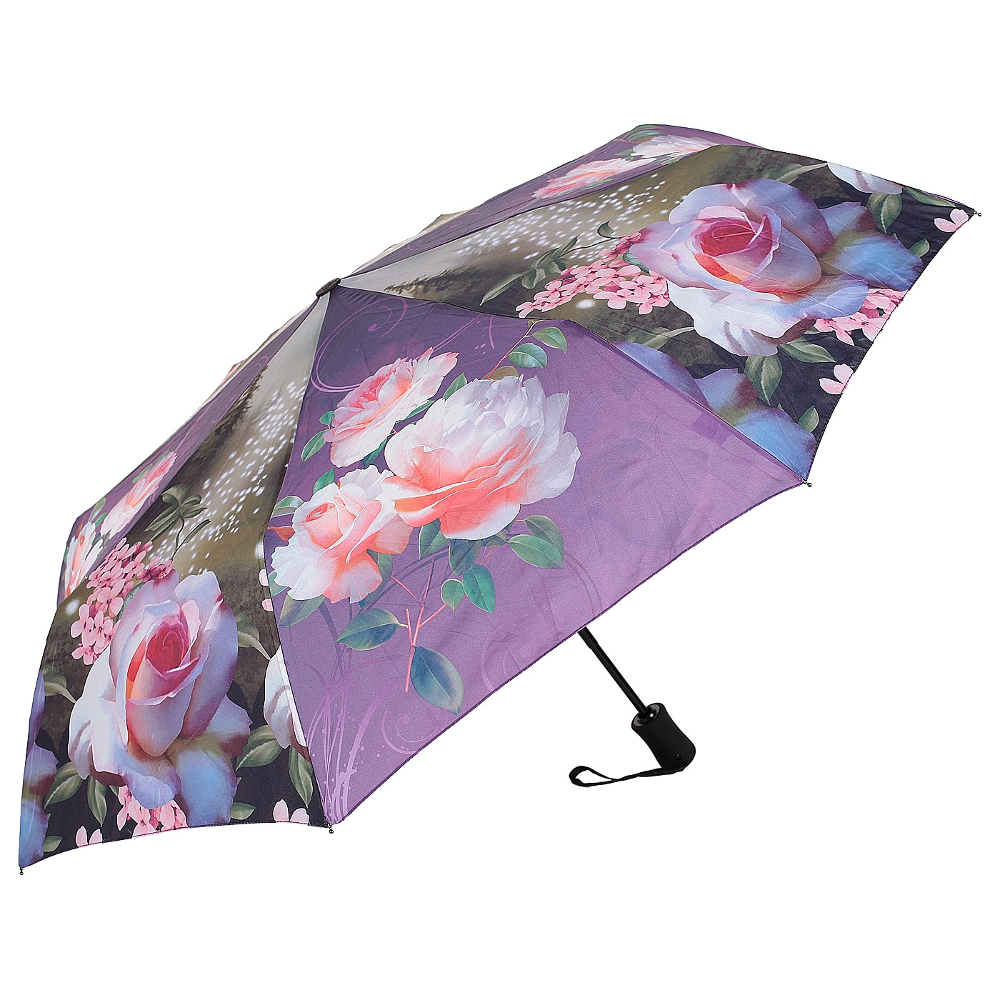 Raindrops Автоматический зонт с цветным принтом
