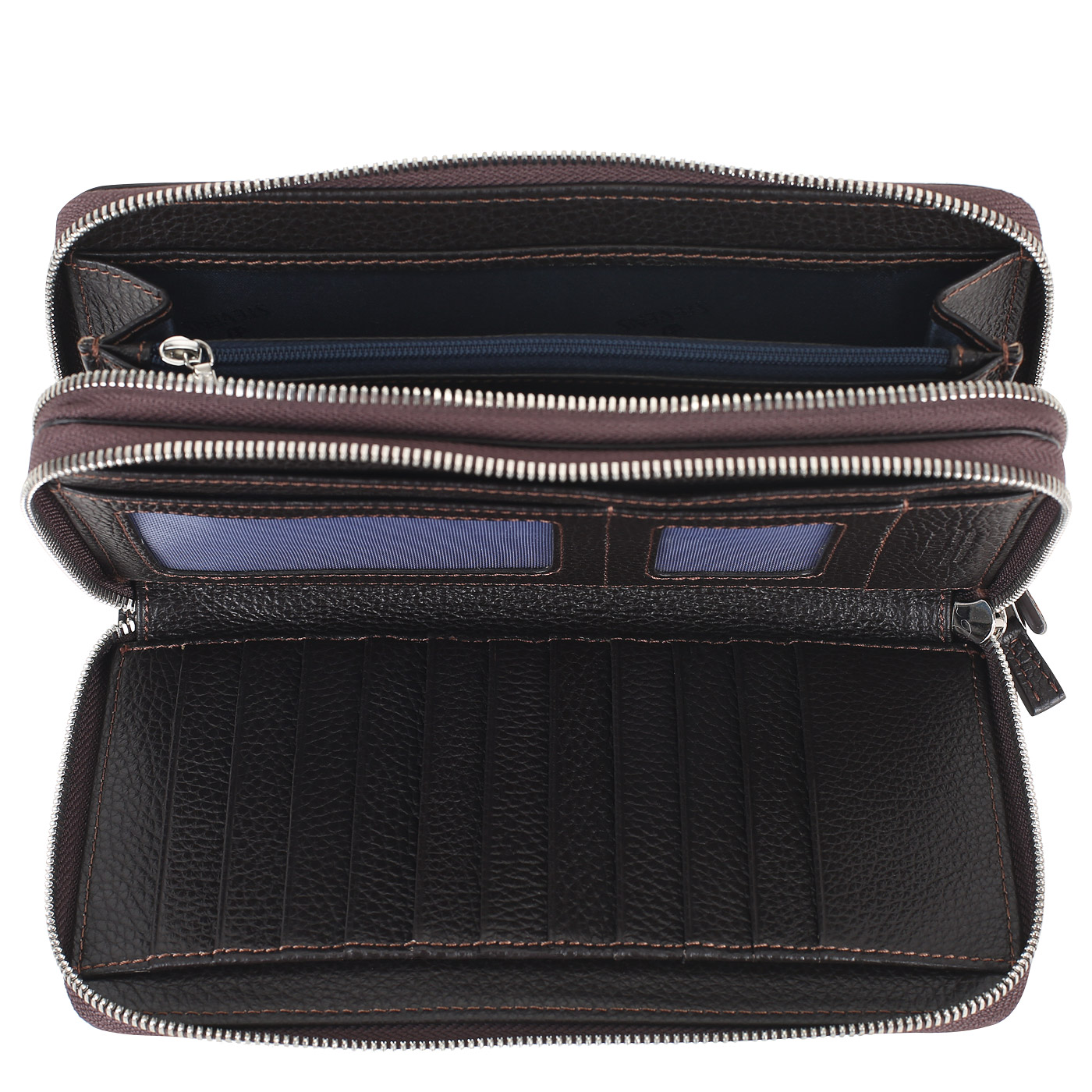 Кожаный клатч с ремешком на запястье Stevens 