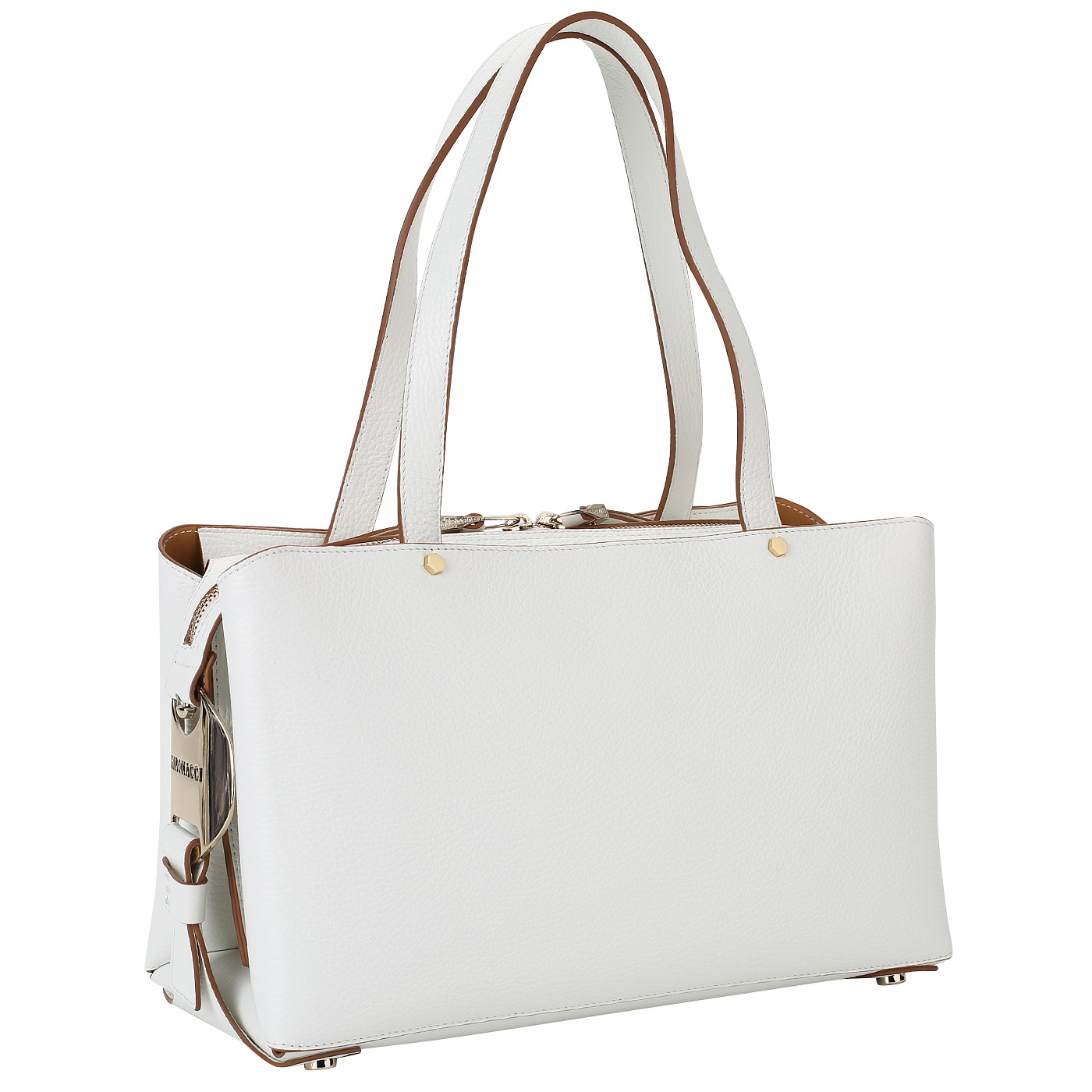 Женская сумка из белой кожи Gironacci 