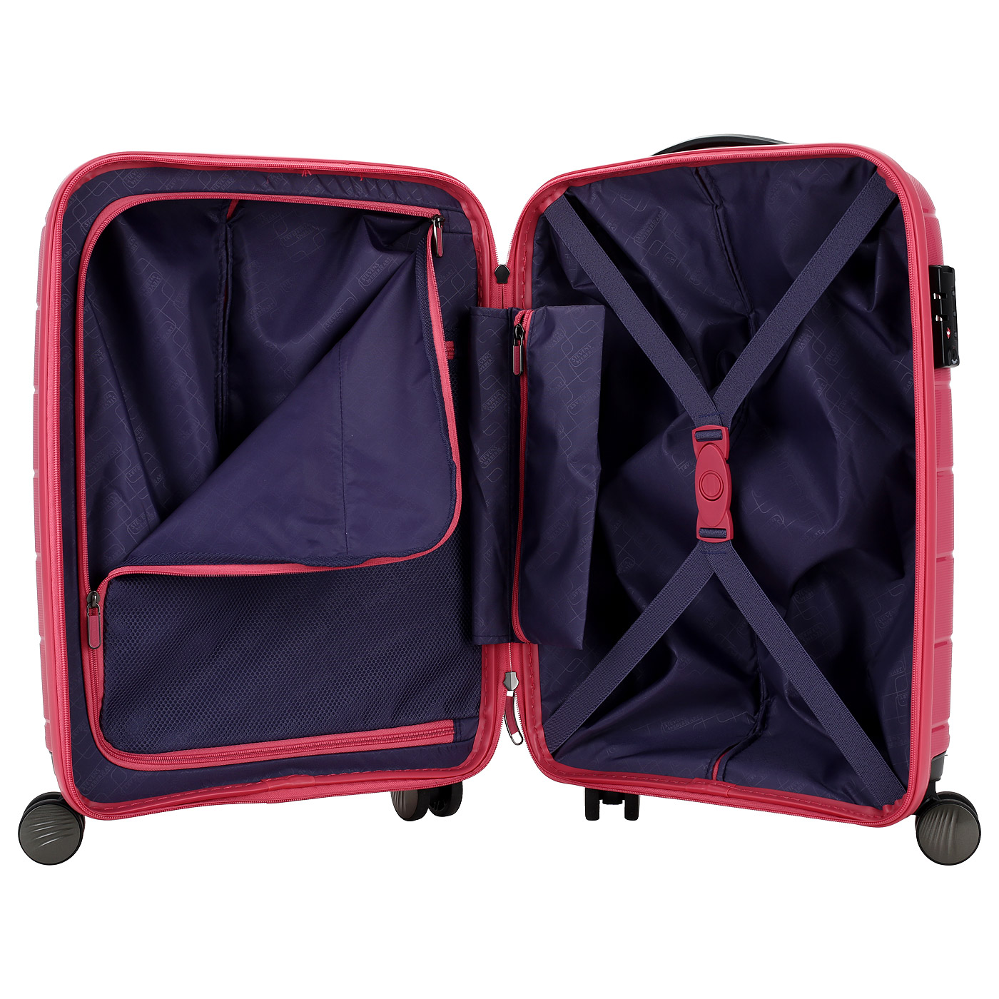 Чемодан для ручной клади из полипропилена с кодовым замком Stevens Oxford