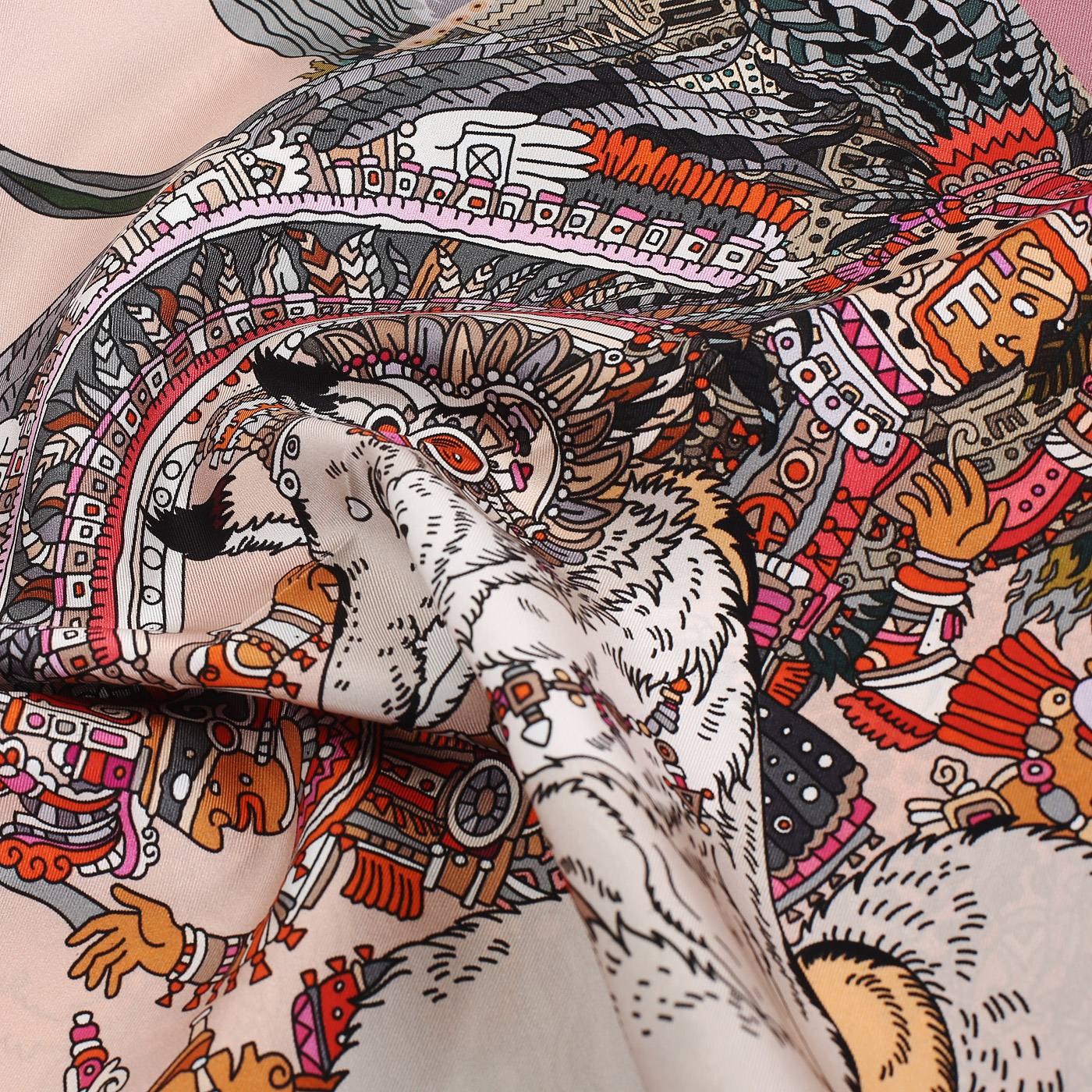 Шелковый платок Radical Chic Maya Calendar